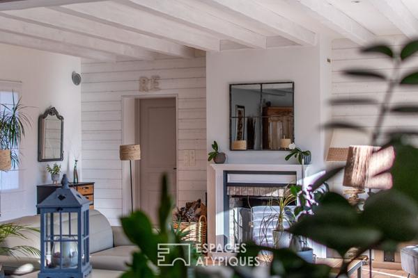 Maison d’architecte avec jardin et piscine proche de l’océan