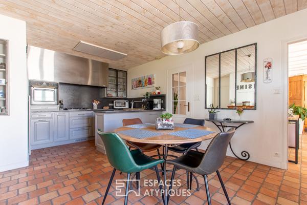 Maison d’architecte avec jardin et piscine proche de l’océan