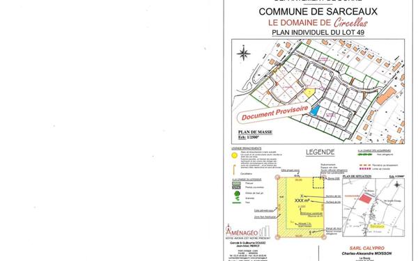 Terrain à vendre    Sarceaux