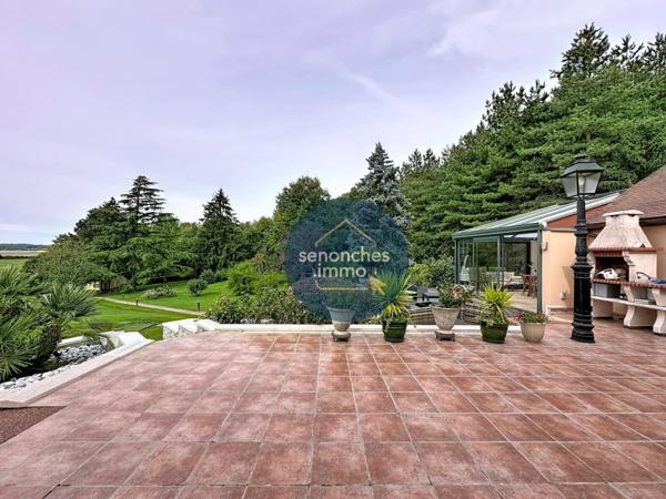 Maison avec piscine chauffée, grand terrain arboré et prestations haut de gamme à Saintigny (28480)