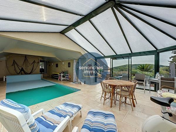 Maison avec piscine chauffée, grand terrain arboré et prestations haut de gamme à Saintigny (28480)