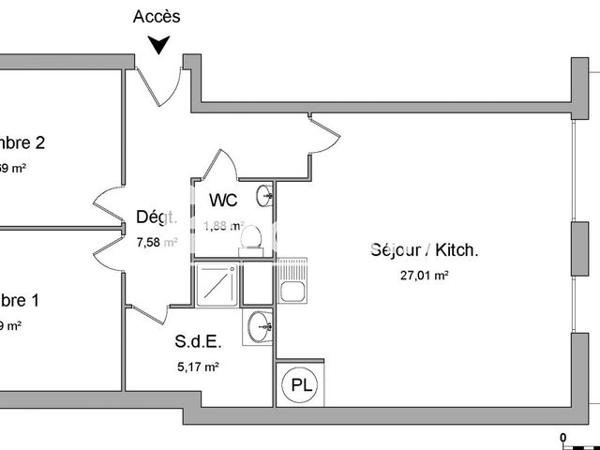 Location Appartement 3 pièces 65.02 m² - 23 CHEMIN DES ARBOUSIERS Villeneuve Les Avignon 30400