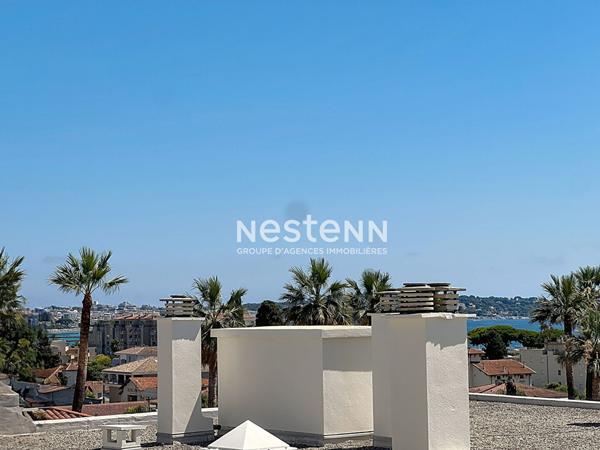 Golfe Juan - Studio - 27m² - Vue mer - Dernier étage - Centre ville - Terrasse - Sud - Cave