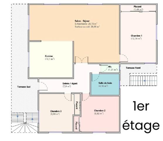 LATTES CENTRE-VILLE (34970) – MAISON INDIVIDUELLE – 5 CHAMBRES – TERRAIN 797 M² – DOUBLE LOGEMENT POSSIBLE
