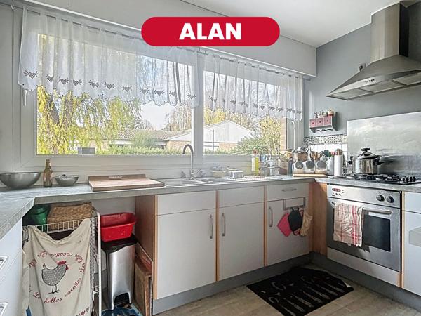 ALAN Maison plain Pied 108,5 m2 , 3 chambres, extérieur,