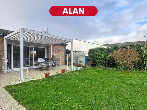 ALAN Maison plain Pied 108,5 m2 , 3 chambres, extérieur,