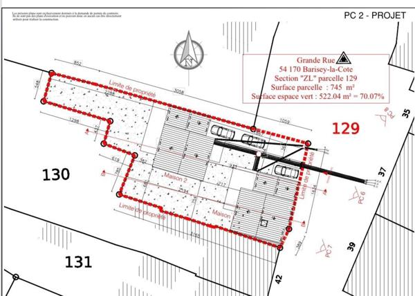 Terrain Constructible de 745m2
