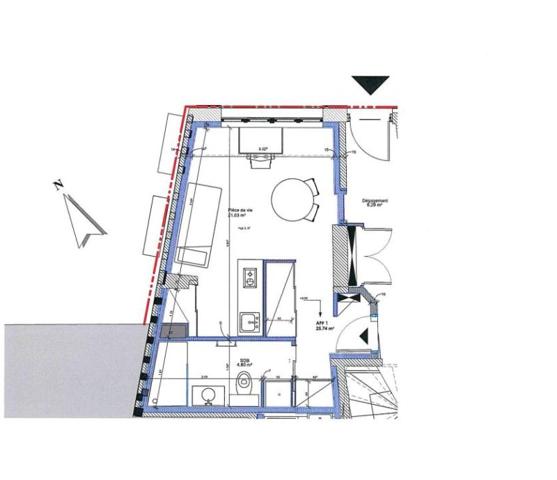 Vente / Studio à Rouen (76000)