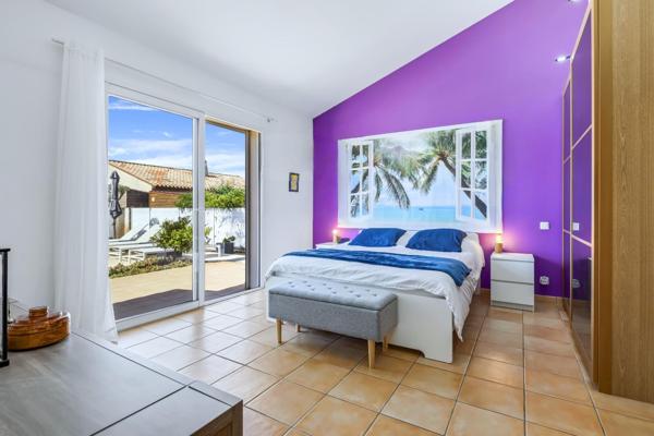 Villa 4 faces avec piscine à 700 m de la plage