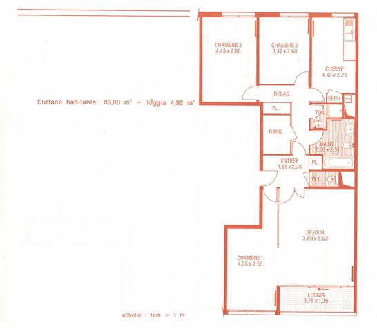 Appartement Paris 4 pièce(s) 81 m2