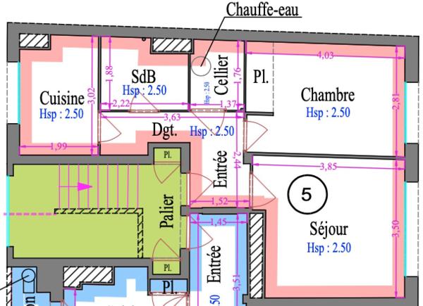 Grand T2 de 43m2 proche Erdre