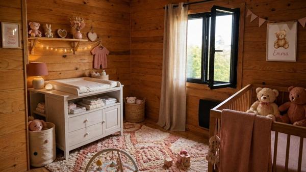 Maison ossature bois , belle pièce à vivre, 4 chambres