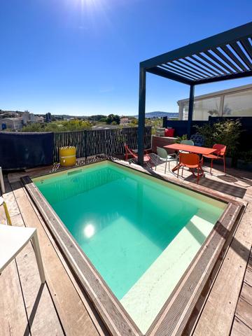 Maison individuelle de type 4 avec terrasse, piscine et vue sur Sète Balaruc-les-Bains,