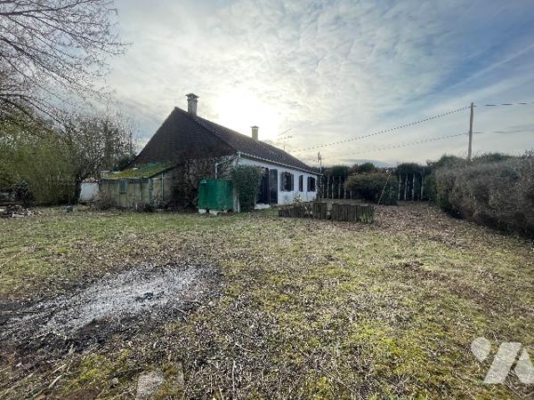 Pavillon avec garage et verger