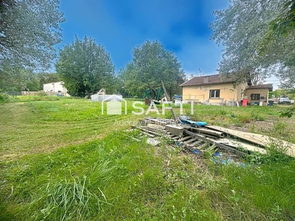 Terrain à bâtir 1676m² avec maison à réhabiliter ou à détruire