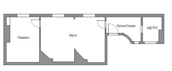 À vendre - appartement  - 40 m² Paris - 75006 -  Jardin du Luxembourg
