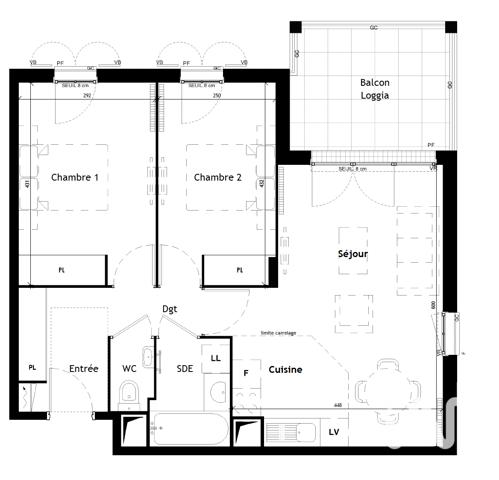 Appartement à vendre 3 pièces 60 m² Le Plessis-Robinson