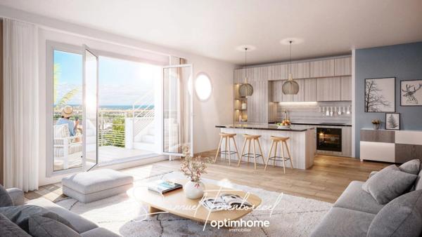 Superbe appartement T4 83m² avec rooftop et vue mer exceptionnelle à Trouville-sur-Mer (14360)