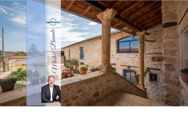 Dpt Rhône (69), à vendre SAINT GERMAIN NUELLES maison P8 de 208,1 m² - Terrain de 581 m²