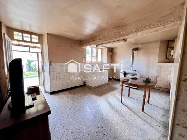 Maison à rénover de 3 pièces avec grange de 129 m2