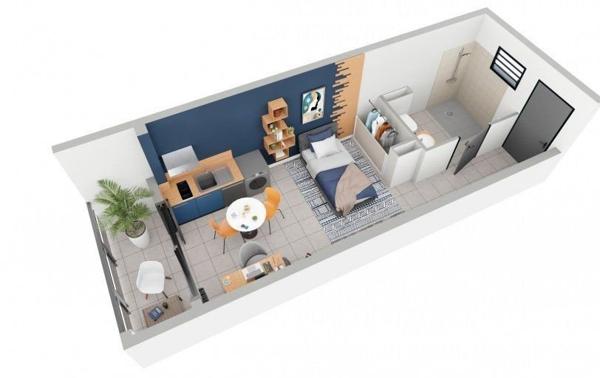 Appartement 1 pièce de 24 m² à Le Tampon (97430)