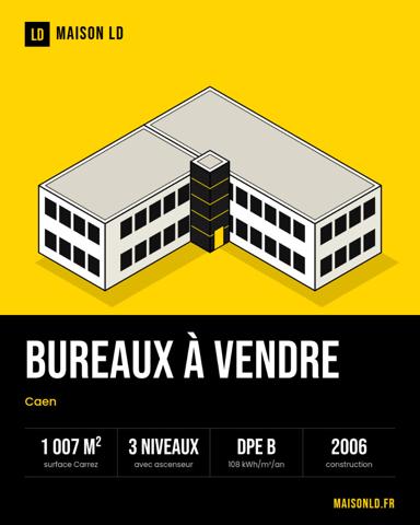 Bureaux Caen 1000 m2 , Caen