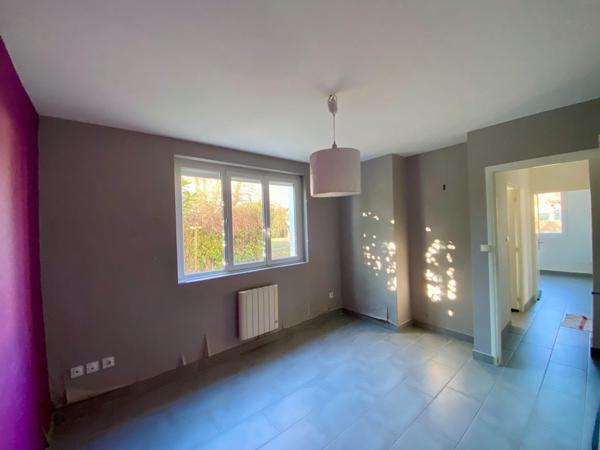 Appartement T3 avec garage et grand terrain sur la commune d’Estrablin