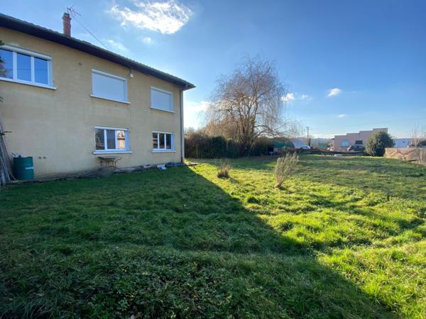 Appartement T3 avec garage et grand terrain sur la commune d’Estrablin