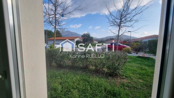 Dans résidence Séniors, villa T3 plain-pied, garage et parking - Le Boulou