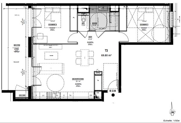 Appartement à vendre 3 pièces 69,8 m² Sassenage