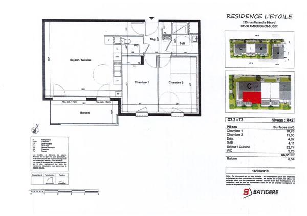 Appartement à louer à Ambérieu-en-Bugey (01500)