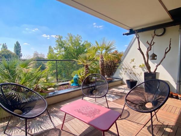 CESSON SÉVIGNÉ, Appartement type 3 de grand standing avec ascenseur, terrasse et vue sur parc