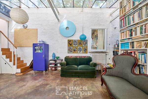 Atelier d’artiste lumineux entre Buttes Chaumont et Belleville