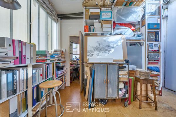 Atelier d’artiste lumineux entre Buttes Chaumont et Belleville