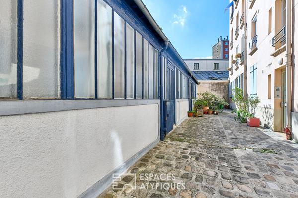 Atelier d’artiste lumineux entre Buttes Chaumont et Belleville