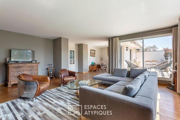 Appartement familial en attique avec terrasse
