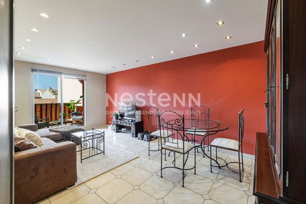 Appartement 4 pièces avec terrasse et parking en sus à vendre à Nice Riquier - Vue dégagée, calme et lumineux