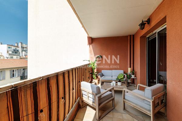 Appartement 4 pièces avec terrasse et parking en sus à vendre à Nice Riquier - Vue dégagée, calme et lumineux