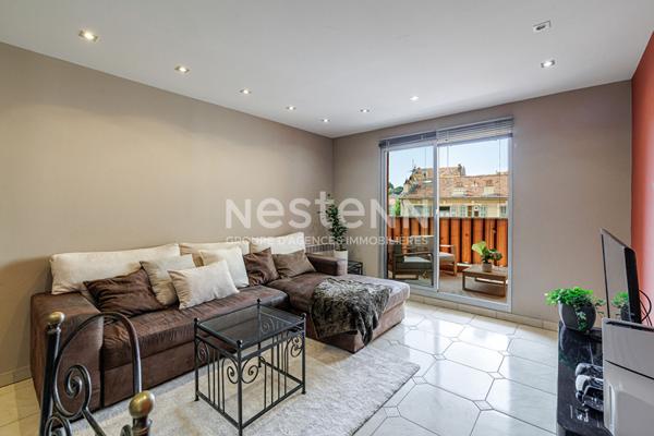 Appartement 4 pièces avec terrasse et parking en sus à vendre à Nice Riquier - Vue dégagée, calme et lumineux