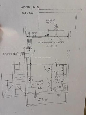 Vente                                                      Appartement
                        
                     2 pièces                      34 m2                     à Calvi