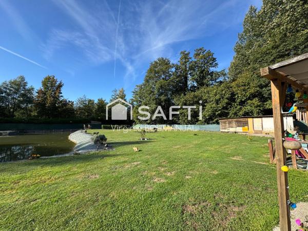 Terrain de loisirs de 3875m2 avec bassin poissonneux