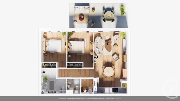 Appartement T3 à vendre  3 pièces - 69,02 m2 LUMIO - 202