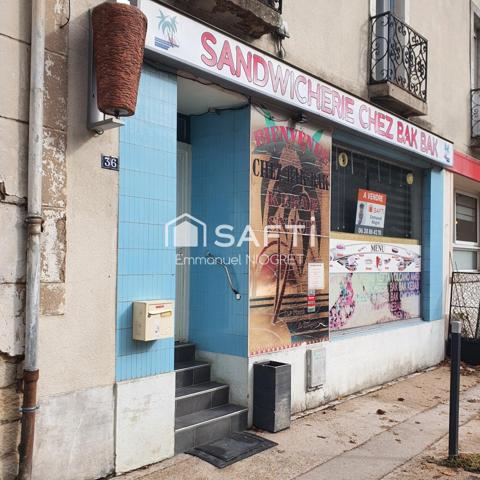 Local commercial de 54 m² à Dijon, proche gare avec caves