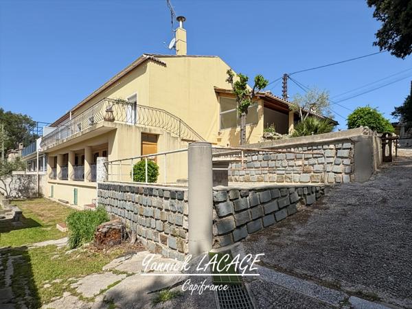 Maison T4 avec vue plein sud, volumes et potentiel d’extension (sous-sol et dépendances) – La Penne-sur-Huveaune