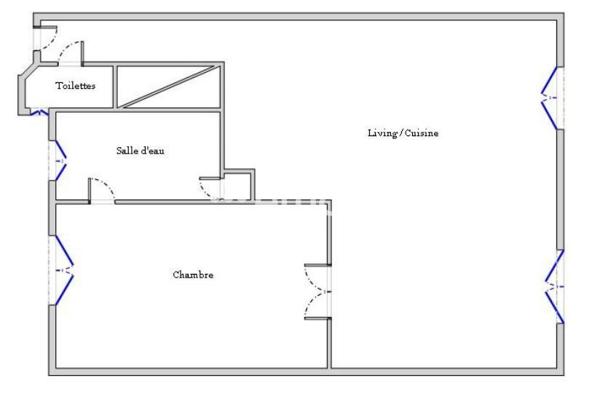 Appartement 2 pièces - 51 m²