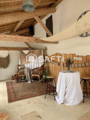 Corps de ferme restauré avec vue Pyrénées et gîte à Nérac (47)