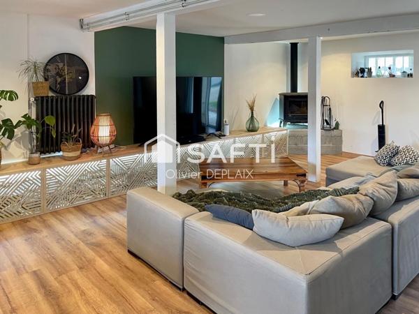 Corps de ferme restauré avec vue Pyrénées et gîte à Nérac (47)