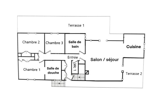 Maison de plain-pied + appartement à vendre DOUVAINE (74)