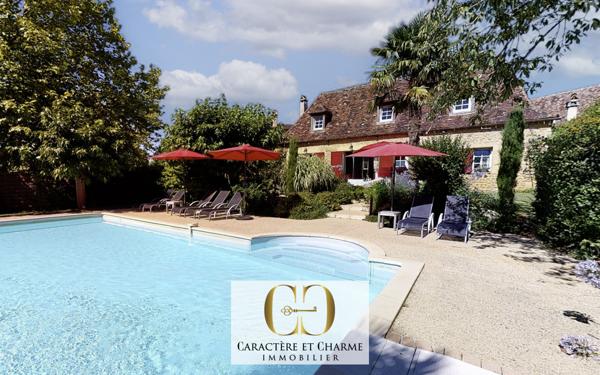 Bergerac (24100) Domaine touristique en Dordogne: 11 gîtes - 5 piscines - tennis - 3,5 hectares