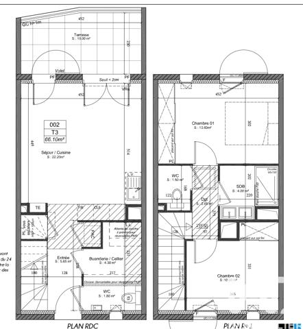 Appartement à vendre 3 pièces 67,02 m² Sarrians